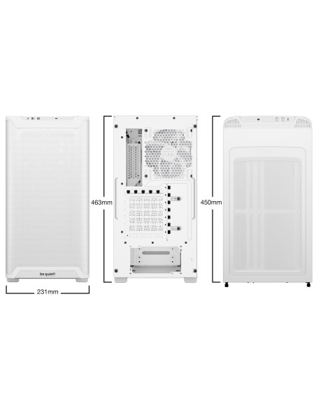 Case, BE QUIET, PURE BASE 501 LX, MidiTower, Case product features Transparent panel, Not included, ATX, MicroATX, MiniITX, Col
