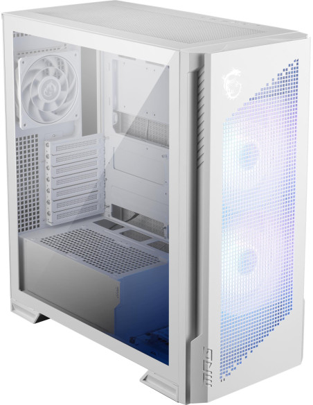 Case, MSI, ATX/micro ATX/Mini-ITX/EATX, White, Midi Tower, PC, VELOX300RAIRFLOWPZWH