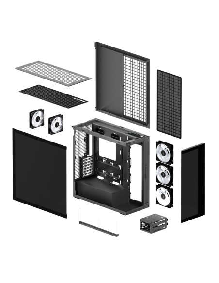 Case, ARCTIC, EATX, Black, Midi Tower, PC, Xtender (Mirror Black), ACPCC00018A