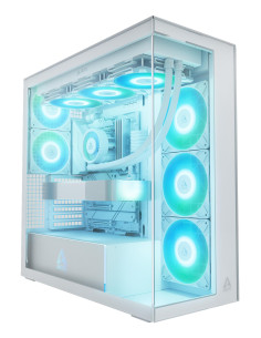 Case, ARCTIC, Xtender (White), MidiTower, Case product features Transparent panel, Not included, Colour White, ACPCC00014A