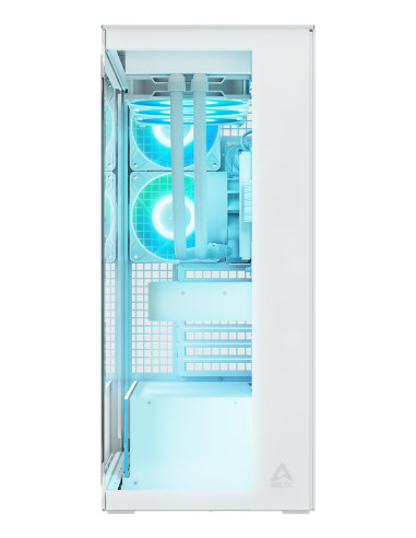 Case, ARCTIC, Xtender (White), MidiTower, Case product features Transparent panel, Not included, Colour White, ACPCC00014A
