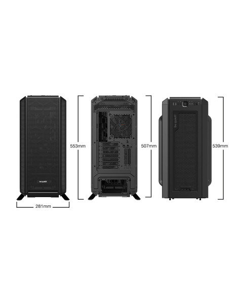 Case, BE QUIET, Silent Base 802 Window Black, MidiTower, Not included, ATX, EATX, MicroATX, MiniITX, Colour Black, BGW39