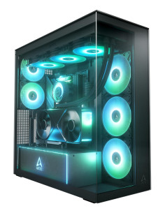Case, ARCTIC, EATX, Black, Midi Tower, PC, Xtender VG (Mirror Black), ACPCC00019A