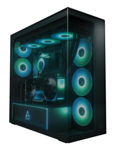Case, ARCTIC, Xtender VG (Black), Case product features Transparent panel, Not included, Colour Black, ACPCC00016A