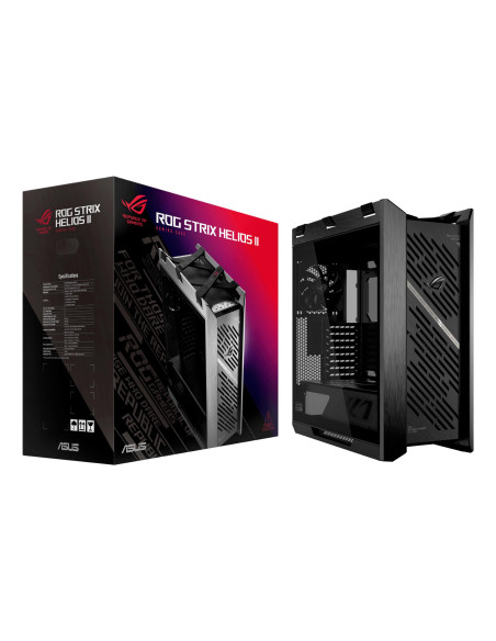 Case, ASUS, ATX/micro ATX/Mini-ITX/EATX, Black, Midi Tower, PC, ROG Strix Helios II, GX601S/BK/TGROGSTRIXHELIO