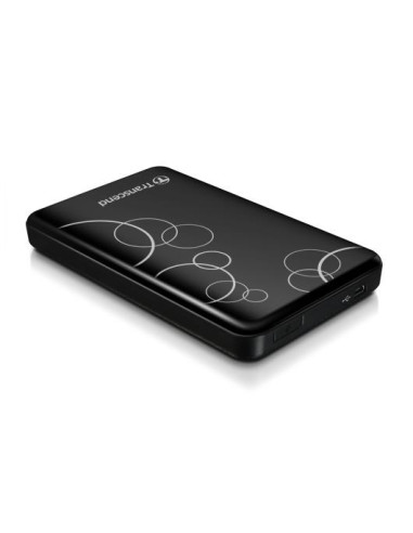 External HDD, TRANSCEND, StoreJet, 1TB, USB 3.0, Colour Black, TS1TSJ25A3K