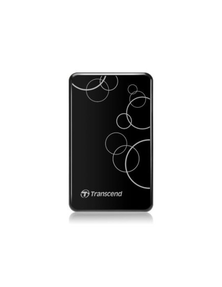External HDD, TRANSCEND, StoreJet, 1TB, USB 3.0, Colour Black, TS1TSJ25A3K