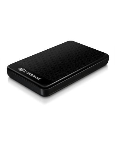 External HDD, TRANSCEND, StoreJet, 1TB, USB 3.0, Colour Black, TS1TSJ25A3K