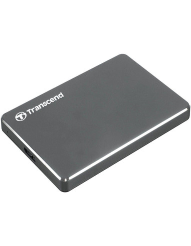External HDD, TRANSCEND, StoreJet, 1TB, USB 3.1, Colour Iron Grey, TS1TSJ25C3N