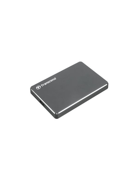 External HDD, TRANSCEND, StoreJet, 1TB, USB 3.1, Colour Iron Grey, TS1TSJ25C3N