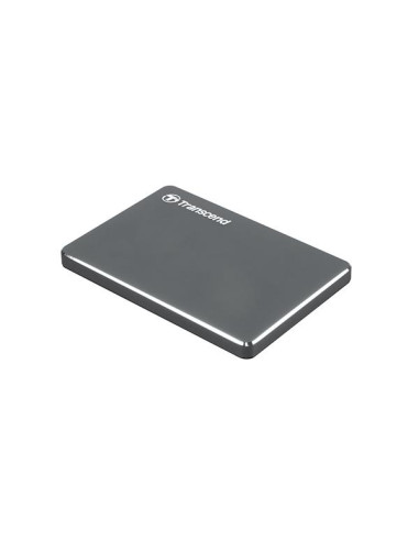 External HDD, TRANSCEND, StoreJet, 1TB, USB 3.1, Colour Iron Grey, TS1TSJ25C3N