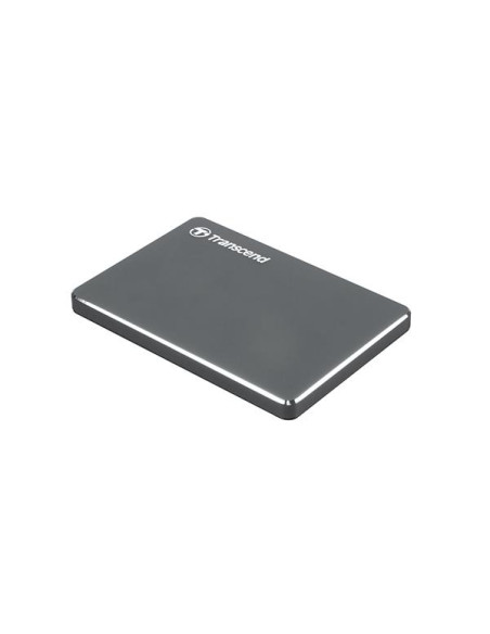 External HDD, TRANSCEND, StoreJet, 1TB, USB 3.1, Colour Iron Grey, TS1TSJ25C3N