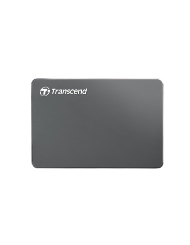 External HDD, TRANSCEND, StoreJet, 1TB, USB 3.1, Colour Iron Grey, TS1TSJ25C3N