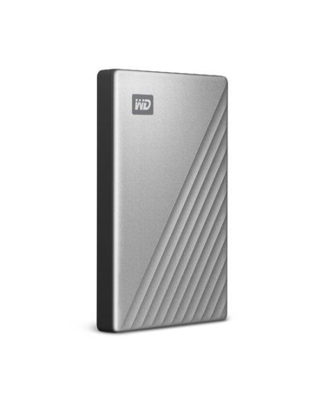 External HDD, WESTERN DIGITAL, My Passport Ultra, 2TB, USB 3.0, USB-C, Colour Silver, WDBC3C0020BSL-WESN