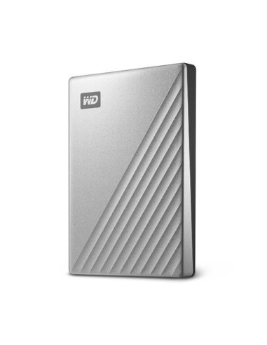 External HDD, WESTERN DIGITAL, My Passport Ultra, 2TB, USB 3.0, USB-C, Colour Silver, WDBC3C0020BSL-WESN