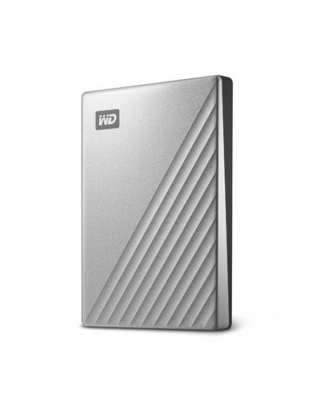 External HDD, WESTERN DIGITAL, My Passport Ultra, 2TB, USB 3.0, USB-C, Colour Silver, WDBC3C0020BSL-WESN