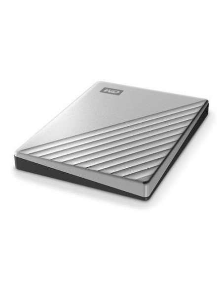 External HDD, WESTERN DIGITAL, My Passport Ultra, 2TB, USB 3.0, USB-C, Colour Silver, WDBC3C0020BSL-WESN