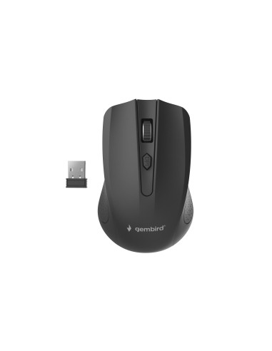 MOUSE USB OPTICAL WRL/BLACK MUSW-4B-04 GEMBIRD
