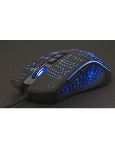 MOUSE USB OPTICAL GAMING/BLACK MUSG-RGB-01 GEMBIRD