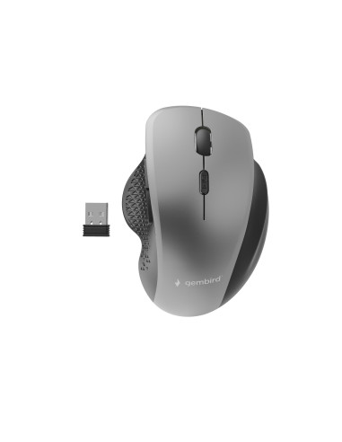 MOUSE USB OPTICAL WRL BLACK/SP. GREY MUSW-6B-02-BG GEMBIRD