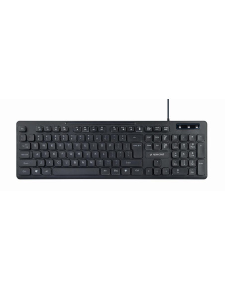KEYBOARD MULTIMEDIA USB ENG/BLACK KB-UML-02 GEMBIRD