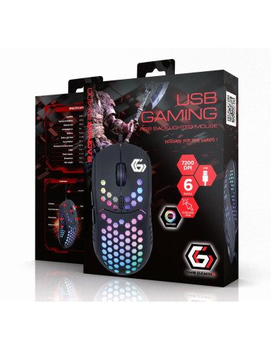 MOUSE USB OPTICAL GAMING RGB/MUSG-RAGNAR-RX400 GEMBIRD