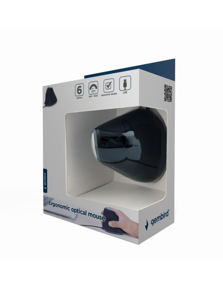 MOUSE USB OPTICAL SPACEGREY/ERGONOMIC MUS-ERGO-03 GEMBIRD