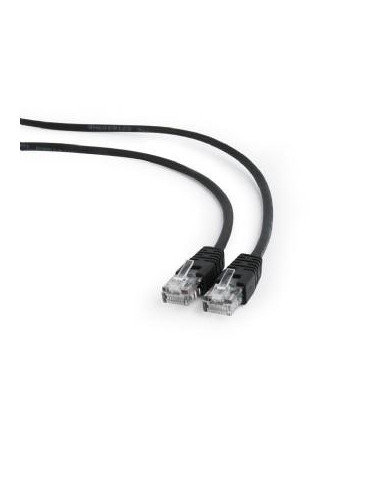 PATCH CABLE CAT5E UTP 0.5M/BLACK PP12-0.5M/BK GEMBIRD