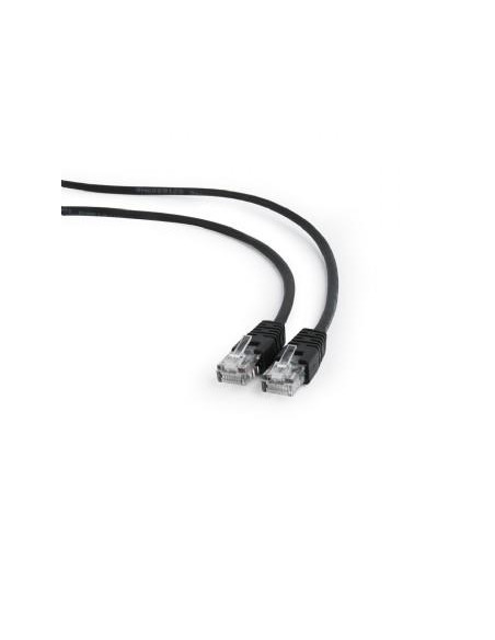 PATCH CABLE CAT5E UTP 0.5M/BLACK PP12-0.5M/BK GEMBIRD