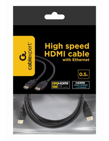 CABLE HDMI-HDMI 0.5M V2.0 BLK/CC-HDMI4-0.5M GEMBIRD
