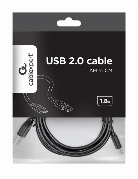 CABLE USB-C TO USB2 1.8M/CCP-USB2-AMCM-6 GEMBIRD