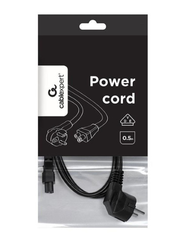 CABLE POWER C5 0.5M/PC-186-ML12-0.5M GEMBIRD