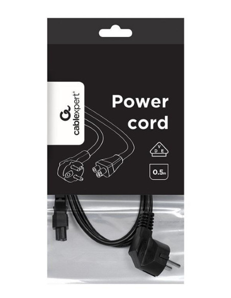 CABLE POWER C5 0.5M/PC-186-ML12-0.5M GEMBIRD
