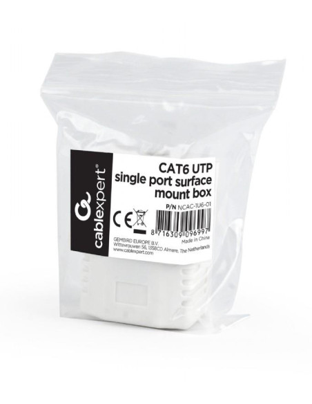 CABLE ACC MOUNT BOX CAT6 UPT/NCAC-1U6-01 GEMBIRD