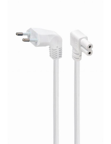 CABLE POWER EU 2.5M ANGLED/PC-184L-VDE-2.5M-W GEMBIRD