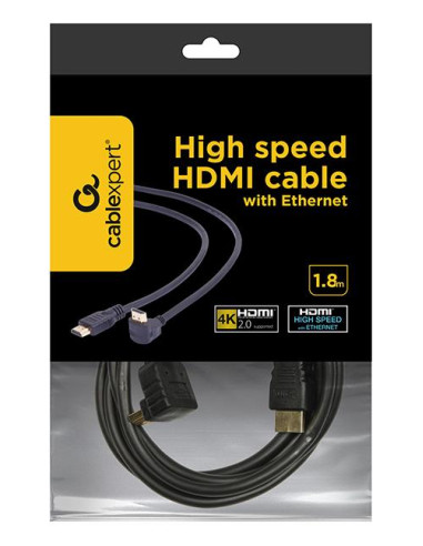 CABLE HDMI-HDMI 1.8M V2.0/90DEG. CC-HDMI490-6 GEMBIRD