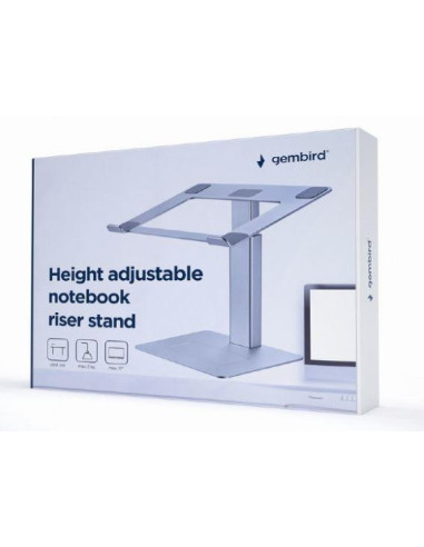 NB ACC RISER STAND ADJUSTABLE/SILVER NBS-D1-02 GEMBIRD