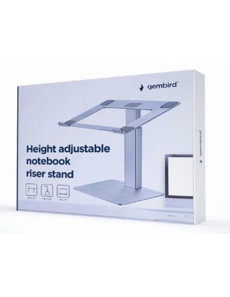NB ACC RISER STAND ADJUSTABLE/SILVER NBS-D1-02 GEMBIRD