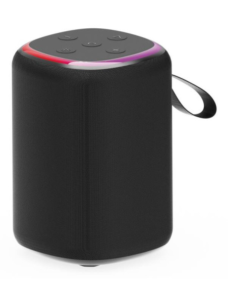 Portable Speaker, GEMBIRD, Black, Wireless, Bluetooth, SPK-BT-LED-08S