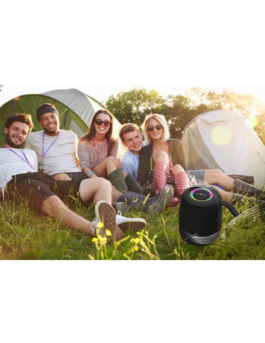 Portable Speaker, GEMBIRD, Black, Portable/Wireless, Bluetooth, SPK-BT-LED-05-BK