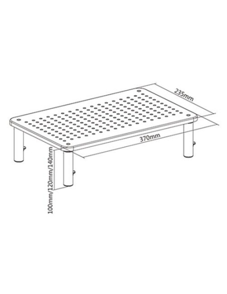 DISPLAY ACC ADJUSTABLE STAND/MS-TABLE-01 GEMBIRD