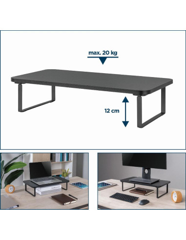 DISPLAY ACC ADJUSTABLE STAND/RECTANGLE MS-TABLE-03 GEMBIRD