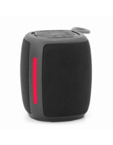 Portable Speaker, GEMBIRD, Black, Portable/Wireless, 1xUSB-C, Bluetooth, SPK-BT-LED-03-BK
