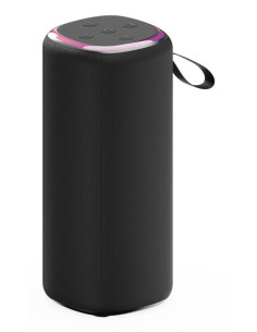 Portable Speaker, GEMBIRD, Black, Wireless, Bluetooth, SPK-BT-LED-08L