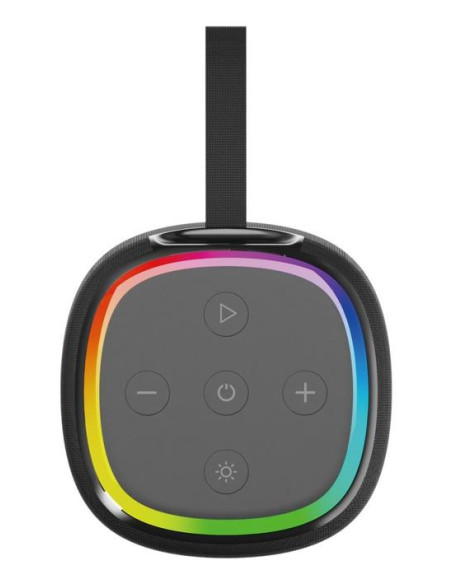 Portable Speaker, GEMBIRD, Black, Wireless, Bluetooth, SPK-BT-LED-08L