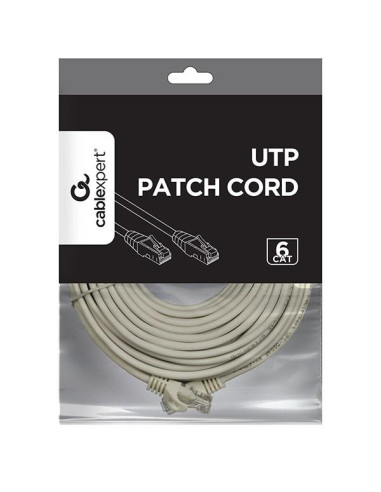 PATCH CABLE CAT6 UTP 20M/GREY PP6U-20M GEMBIRD