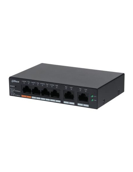 Switch, DAHUA, CS4006-4GT-60, Type L2, Desktop/pedestal, PoE ports 4, 60 Watts, DH-CS4006-4GT-60