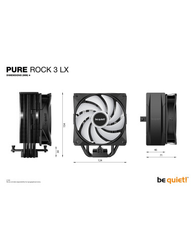 CPU COOLER S_MULTI/PURE ROCK 3 LX BK040 BE QUIET