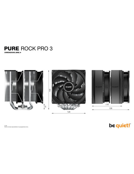 CPU COOLER S_MULTI/PURE ROCK PRO 3 BK041 BE QUIET