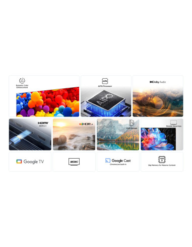 TV Set, TCL, 55 ", 4K Ultra HD, 3840 x 2160 pixels, Flat, 16:9, LED, 55P69K